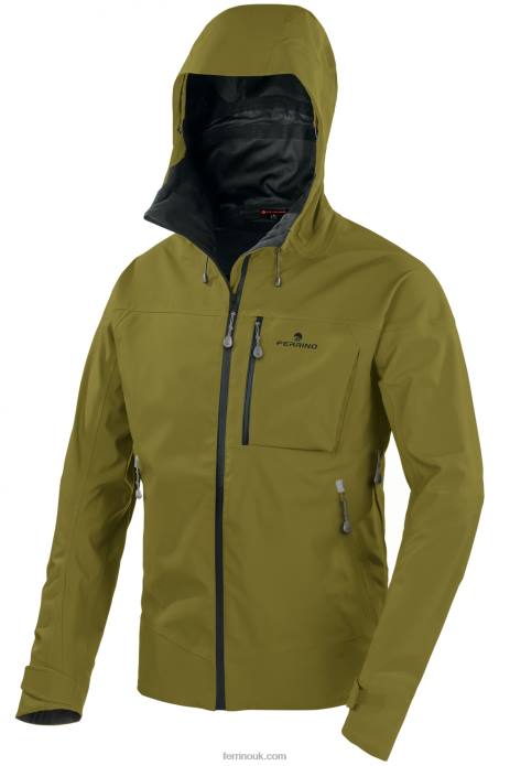 Men Ferrino T2B6137 Moss Green VALDEZ JACKET S MAN MOSS GREEN