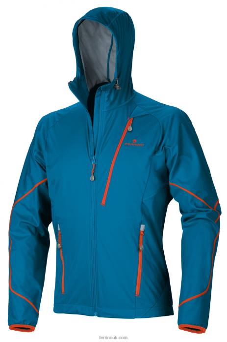 Men Ferrino T2B6145 Bright Blue HOSTE JACKET MAN BRIGHT BLUE