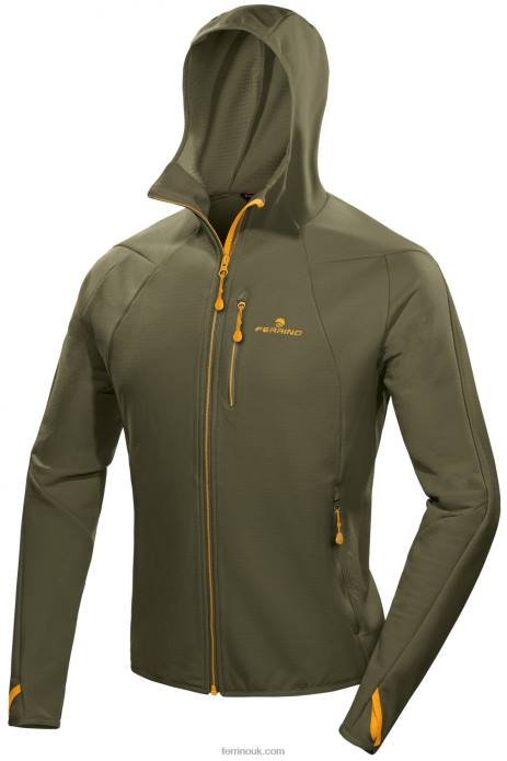 Men Ferrino T2B6153 Mud ROZES JACKET MAN MUD