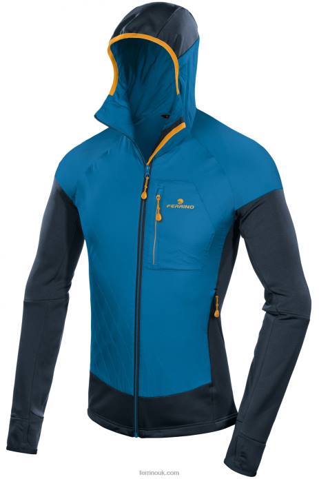 Men Ferrino T2B6260 Bright Blue MULHACEN JACKET MAN BRIGHT BLUE