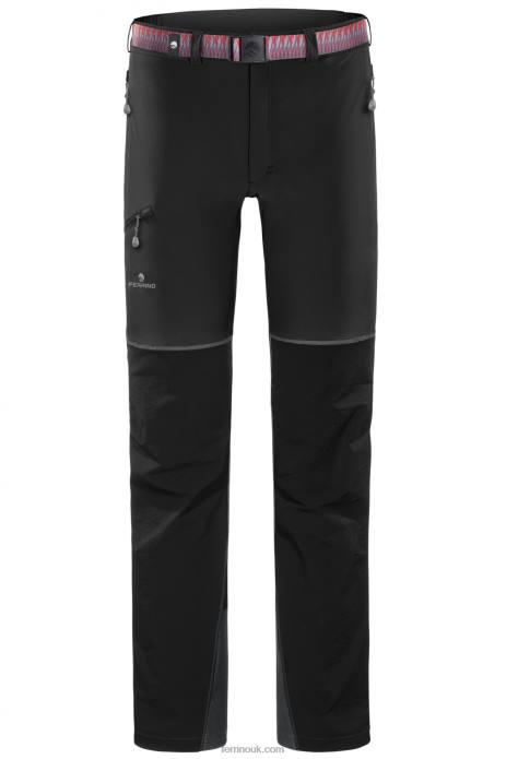 Men Ferrino T2B6190 Black MONVISO PANTS MAN BLACK