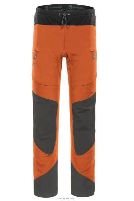 Men Ferrino T2B6192 Warm Orange LACHLAN PANTS MAN WARM ORANGE