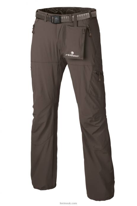 Men Ferrino T2B6201 Iron Brown HERVEY PANTS MAN IRON BROWN