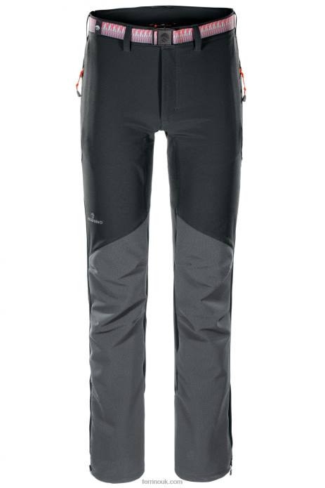 Men Ferrino T2B6273 Black GRAN ZEBRU PANTS UNISEX BLACK