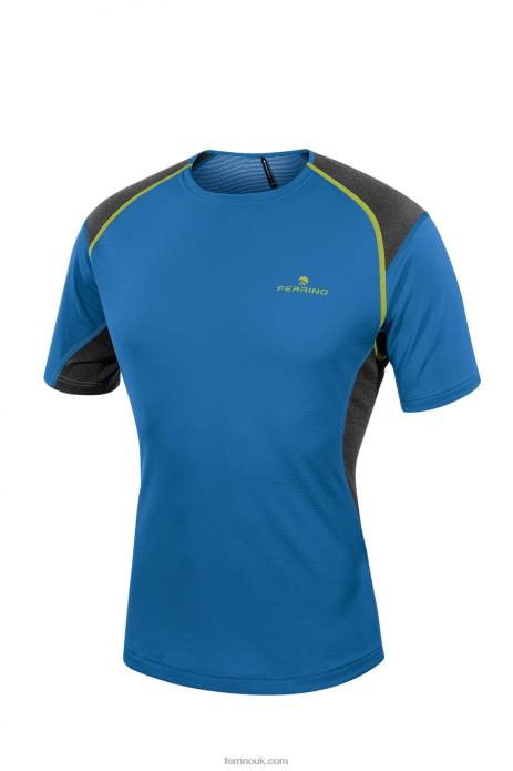 Men Ferrino T2B6169 Bright Blue OLLOMONT T-SHIRT MAN BRIGHT BLUE