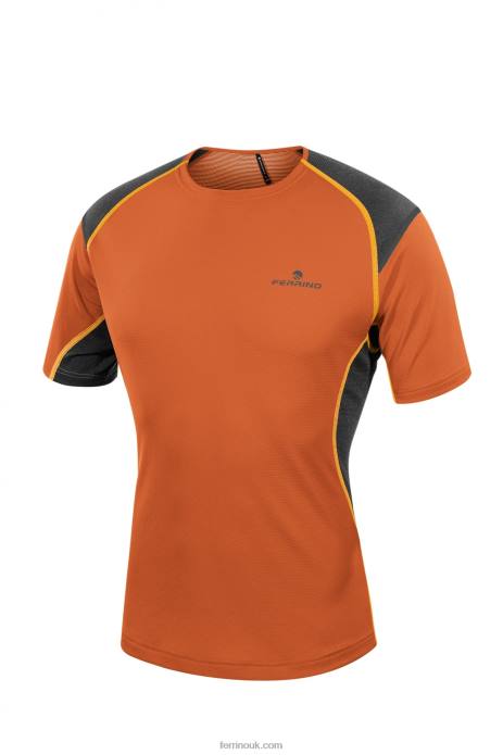 Men Ferrino T2B6170 Warm Orange OLLOMONT T-SHIRT MAN WARM ORANGE