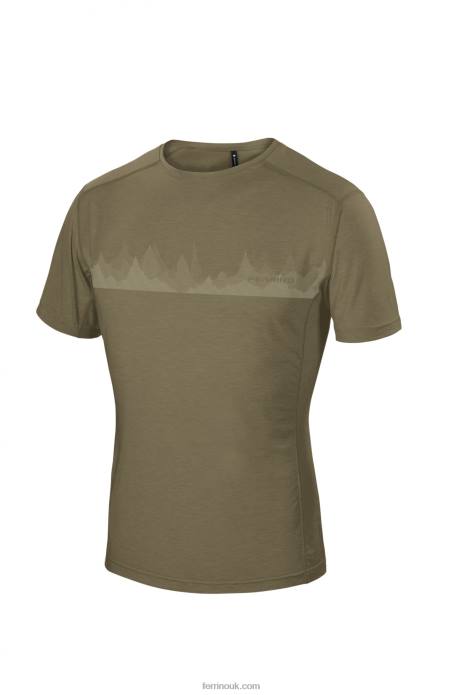 Men Ferrino T2B6172 Dark Green CORUEL T-SHIRT MAN DARK GREEN