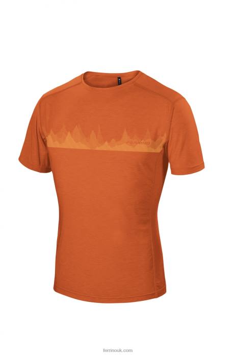 Men Ferrino T2B6173 Warm Orange CORUEL T-SHIRT MAN WARM ORANGE