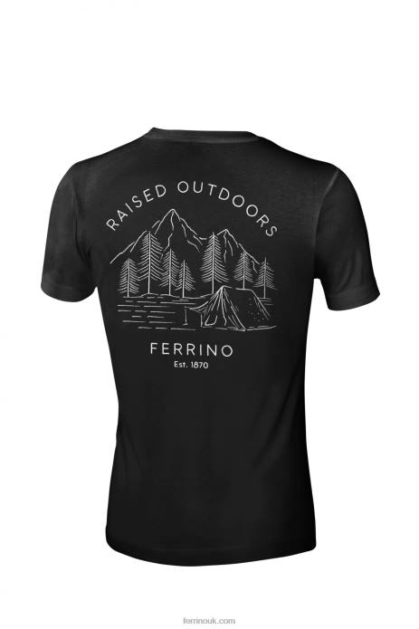 Men Ferrino T2B6183 Black RETRO T MAN BLACK