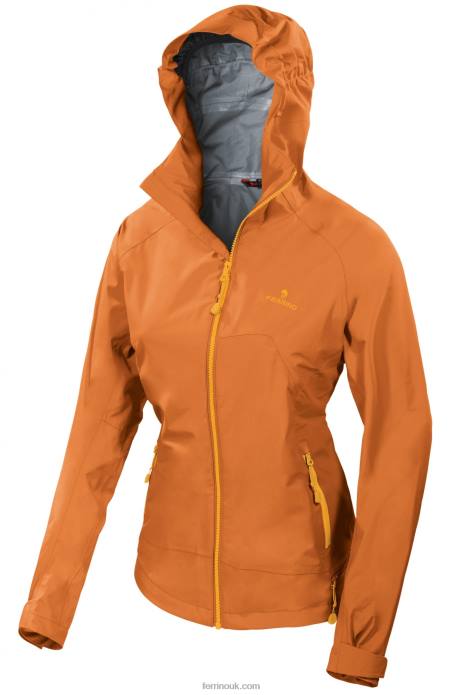 Women Ferrino T2B6292 Dark Orange ACADIA JKT WOMAN DARK ORANGE