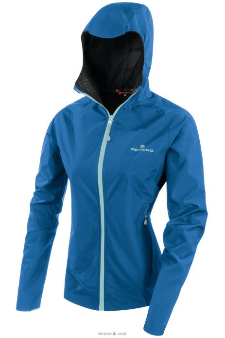 Women Ferrino T2B6300 Bright Blue URAL JACKET WOMAN BRIGHT BLUE