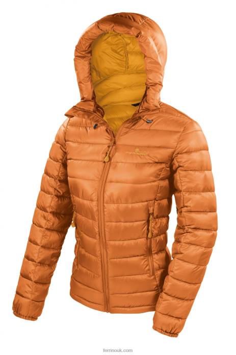 Women Ferrino T2B6305 Dark Orange VIEDMA JACKET WOMAN DARK ORANGE