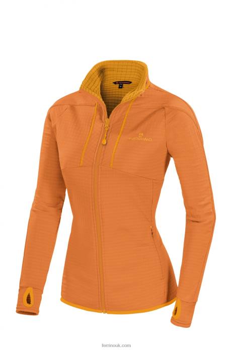 Women Ferrino T2B6316 Dark Orange KLUANE JACKET WOMAN DARK ORANGE