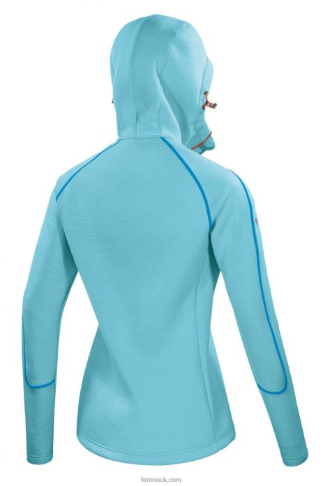 Women Ferrino T2B6319 Light Blue CONGAREE JKT WOMAN LIGHT BLUE