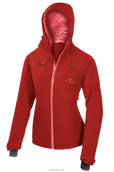 Women Ferrino T2B6355 Cinnabar YENISEI JACKET WOMAN CINNABAR