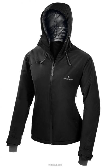 Women Ferrino T2B6357 Black YENISEI JACKET WOMAN BLACK