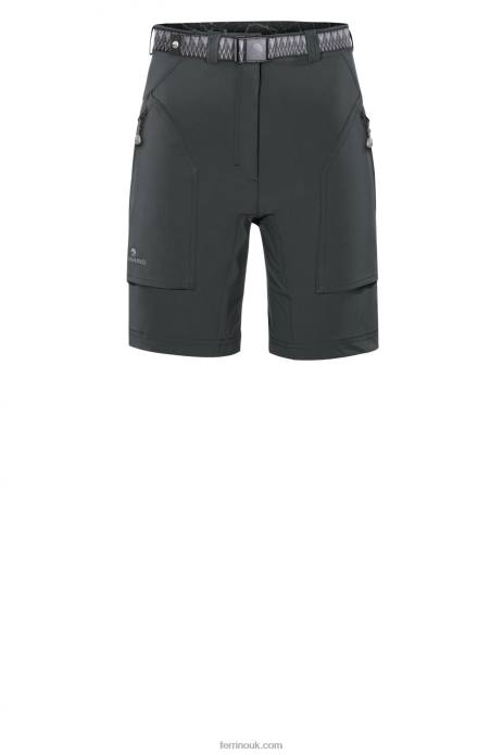 Women Ferrino T2B6341 Anthracite HERVEY SHORT WOMAN ANTHRACITE