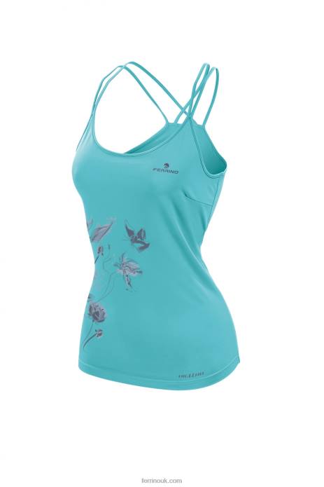 Women Ferrino T2B6331 Water Green KENAI TANK WOMAN WATER GREEN