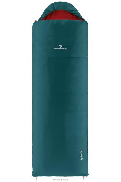 Unisex Ferrino T2B6382 Zip Right Green SLEEPINGBAG LIGHTECH 700 SQ ZIP RIGHT GREEN