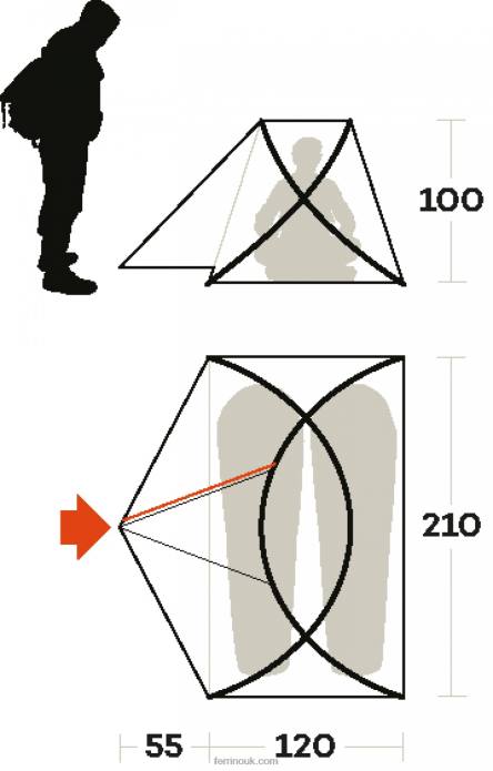 Unisex Ferrino T2B6442TENT MAVERICK 2