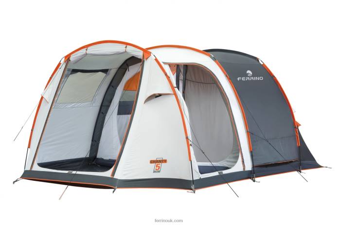 Unisex Ferrino T2B6492TENT CHANTY 5 DELUXE WHITE